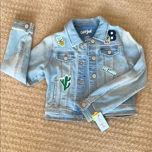 Patched Denim Jacket